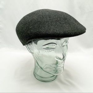 Vintage Pendleton Grey Wool Newsboy Cabbie Hat Sm